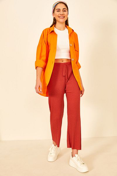 EYYE Tile Corded Relaxed Cut Women's Trousers