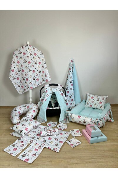 Aras Collection Bebe Muslin 14 Parçalık Bebek Seti – Doğal, Yumuşak ve Konforlu!