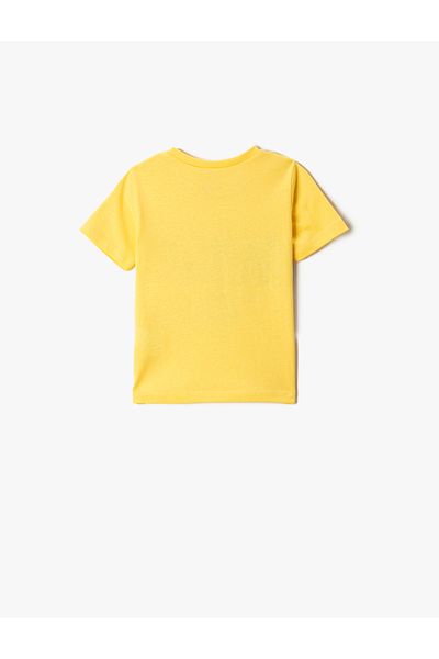 Koton Graphic Animal Printed Short Sleeve T-Shirt Crew Neck Cotton