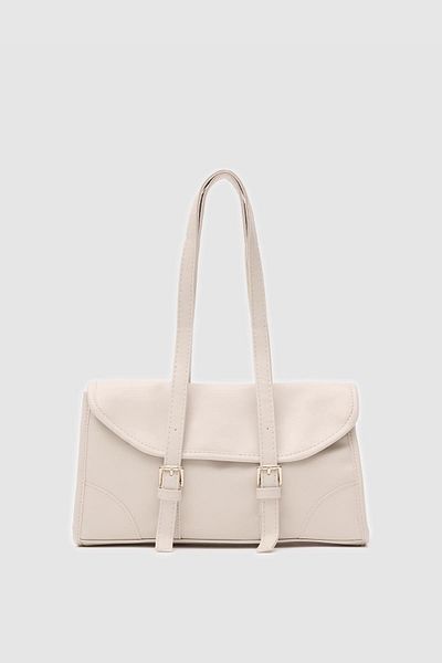 Shule Bags Geantă Calvino Crem Vintage Baguette