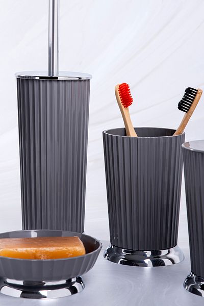 Prima Nova Gray Nely Toothbrush Holder