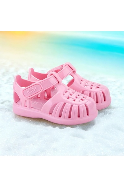 IGOR Sandale solide pentru copii Tobby, velcro pentru zi și pentru utilizare în apă, talpă anti-alunecare