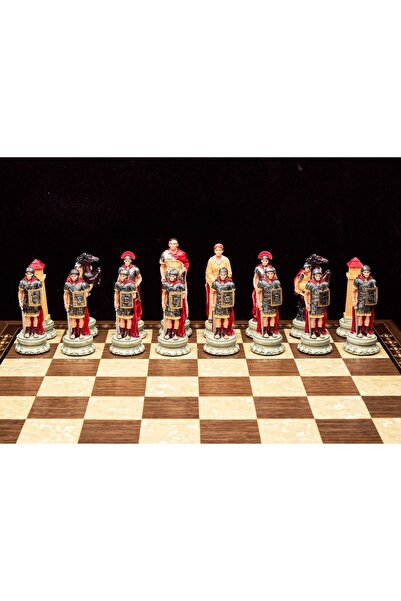 MAGNETDEPO Roma - Mısır Satranç Takımı (ŞAH 11 CM) – (SADECE FİGÜR)