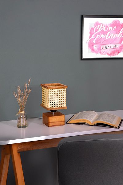 AHŞAP FABRİKASI Istanbul Series Minikare Hazeranlı Wooden Lampshade