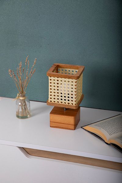 AHŞAP FABRİKASI Istanbul Series Minikare Hazeranlı Wooden Lampshade