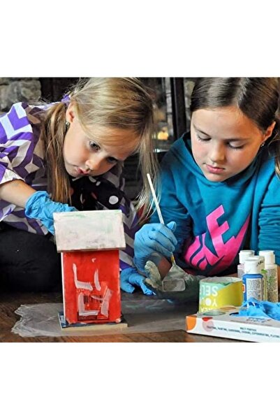 Roll-Up Marka: Nitril Kids Oyun Eldiveni Kırmızı & Mavi 10'lu