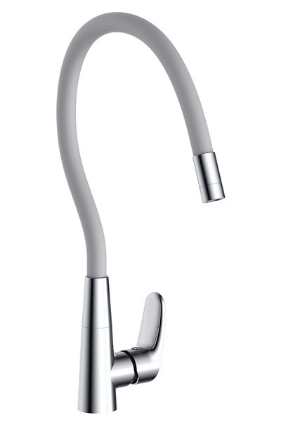 HESANIT 1 Hole Sink Mixer Chrome with Gray Spout