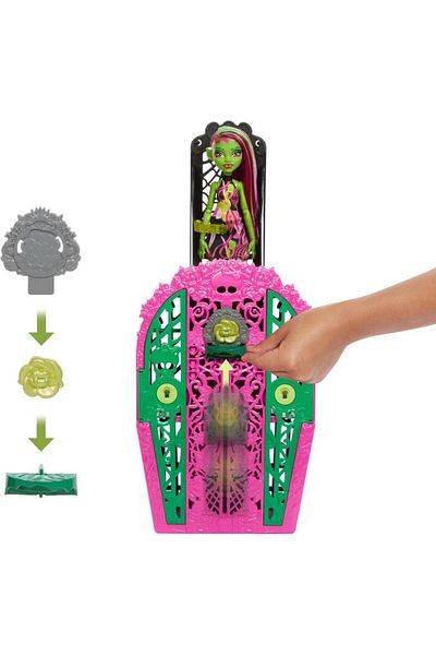 ToysAll سلسلة Monster High Mysterious Friends Mysterious Garden - Venus Mcflytrap HYT75