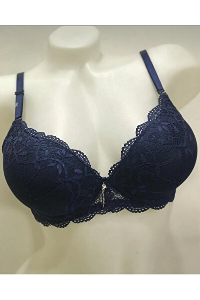 GCC İSTANBUL ,Мереживний бюстгальтер з подвійною підкладкою, підтягуючим ефектом, повним наповненням та розкішними рюшами