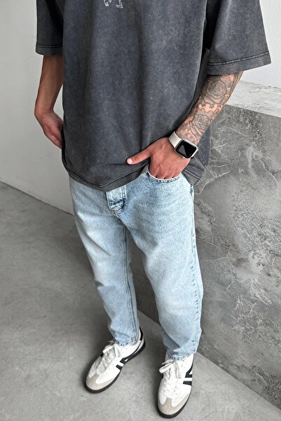 yung Blue Washed Boyfriend Jean