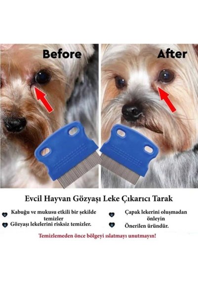 Dalian Home Kedi Köpek Evcil Hayvan Bit Pire Tarağı Demir Iğne Dişli Tarak