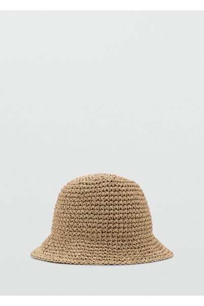 MANGO Woman قبعة دلو من القش من لوركس