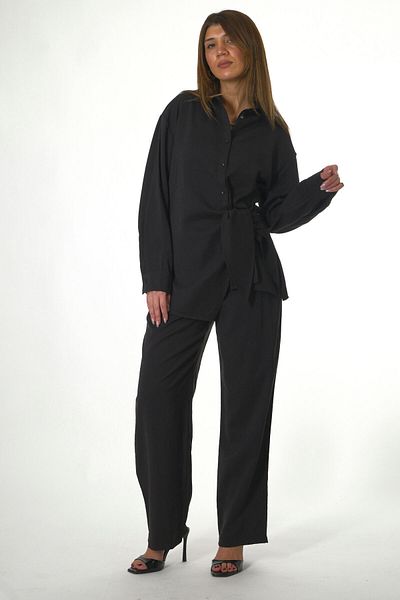 ABBRA Women's 100% Modal Summer Tie Elastic Waist Suit