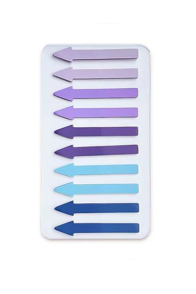 NaSaDAN Purple Shades 200 Sheets Arrow Shaped Postit Note Paper