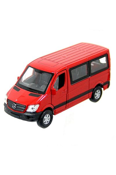 WELLY Brand 1:38 Mercedes Sprinter Bus Pull Drop Minibus Multicolor 1 Piece