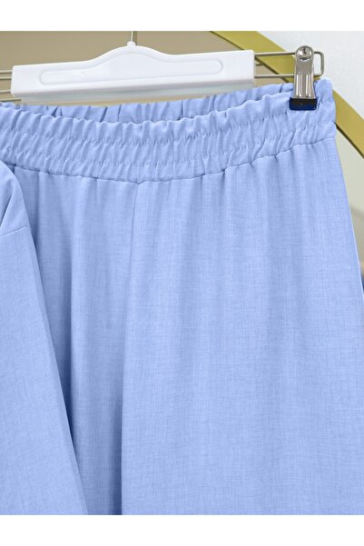 Modamorfo Set kimono cu dungi albastre cu pantaloni cu cravată