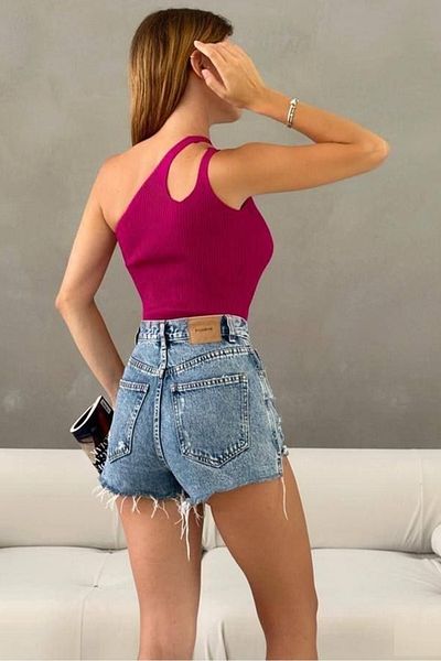 Secret Passion Lingerie Νέας σεζόν Ευέλικτο Πλεκτό Ύφασμα Μονό Λουράκι ώμου Special Design Γυναικεία Basic Μπλούζα 0300