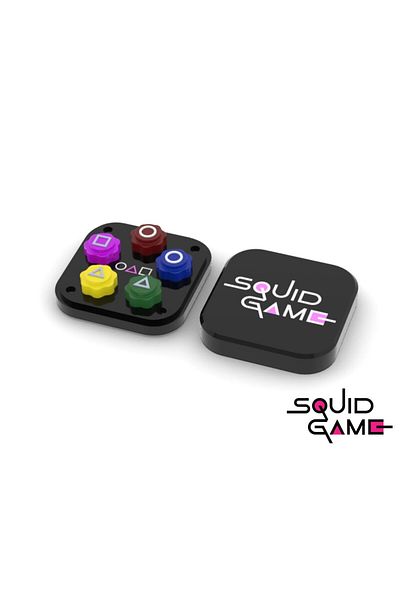 GİT3D Squid Game 5 Stone Game Square Design (Full of Sand Inside)