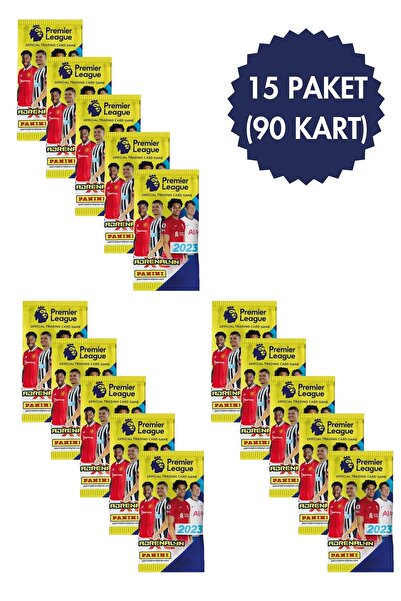 Panini Toyika Panini Lisanslı Premier League 2023 Koleksiyon Trading Cards 6l...