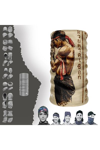 e-Taktik Karate Kit Patterned Seamless Tube Neck Collar Bandana Buff Baf