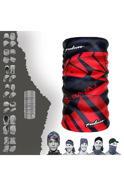 Pulsar Benelli Bajaj Helmet Inside Mask Seamless Tube Neck Collar Bandana Beanie