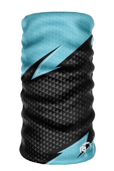 e-Taktik Digital Desing Blue Extreme Seamless Sports Blue Neck Collar Bandana Buff Paphos Hair Band