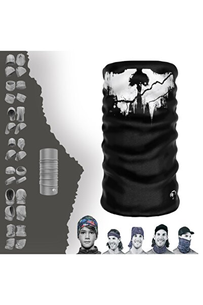 e-Taktik Call Of Duty Ghost Kuru Kafa/skull Desenli Özel Harekat Boyunluk Buff Baf Maske Bere Toka