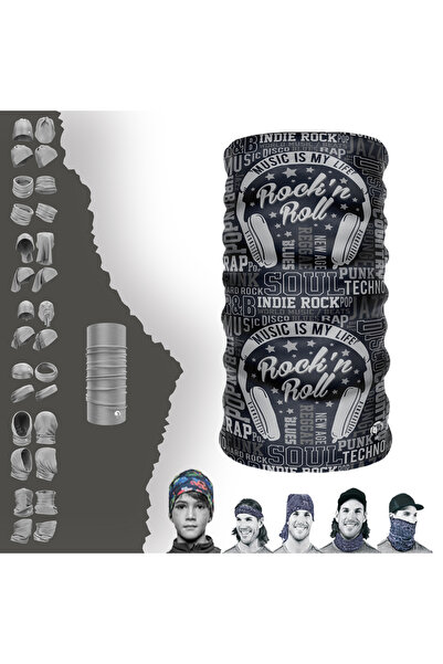 e-Taktik Η μουσική είναι η ζωή μου Αθλητικό κορδόνι για τα μαλλιά Buff Baf Ba...