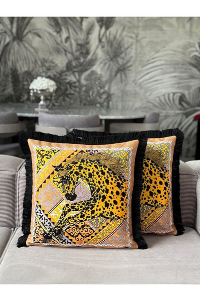 Skhome Zebra Décor Ugarlı Kirlend 1 Piece 43X43 (Sk-K07)