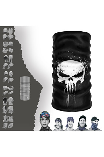 e-Taktik Punesher Iı З візерунком Безшовний трубчастий комір Бандана Buff Baf