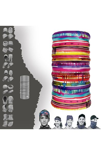 DeBuff Collar ® Extreme Ethnic Buff Baf Colors Buff Baf Neck Collar Bandana