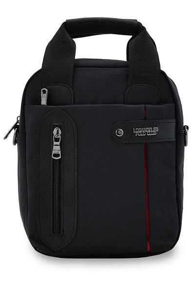 SYM SARAÇ 8038 Black Crossbody Bag with Long Strap