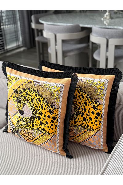 Skhome Zebra Décor Ugarlı Kirlend 1 Piece 43X43 (Sk-K07)