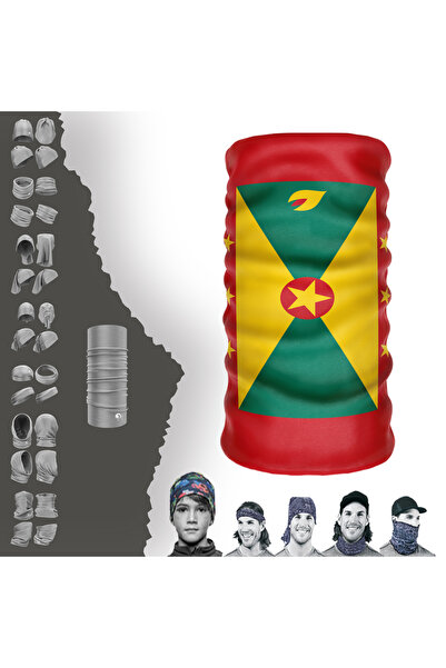 e-Taktik Multifunkcionalna zastava Grenade UV maska za lice Buff Baf traka za...