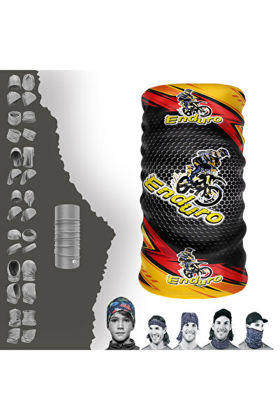 e-Taktik Enduro Motocycle Buff Baf Dikişsiz Tüp Boyunluk Bandana