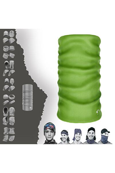 e-Taktik Extreme Yeşil Kask Içi Maske Boyunluk Bandana Saç Bandı Toka Bone