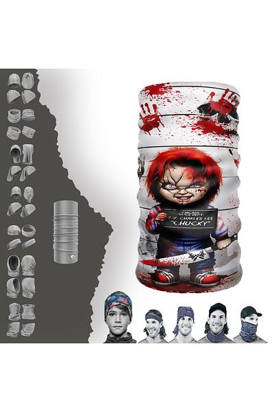 DeBuff Collar Chucky's Curse Come Back Buff Baf Seamless Tube Neck Collar Bandana