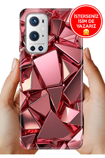 Oneplus 9 Pro Kılıf Desenli İsimli / İsimsiz Silikon PembeDeco