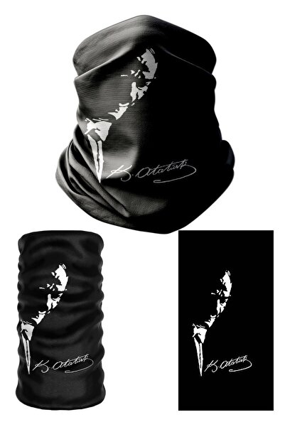 e-Taktik Маска-бандана без швів з зображенням Мустафи Кемаля Ататюрка (З повагою згадуємо..! )