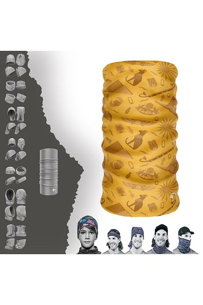 e-Taktik Ethnic Buff Baf Eypt Symbol Seamless Tube Neck Collar Bandana