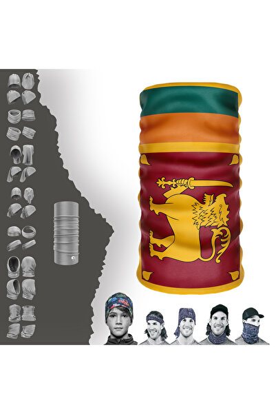 e-Taktik Multifunkcionalna UV maska za lice sa zastavom Šri Lanke, buff, baf,...