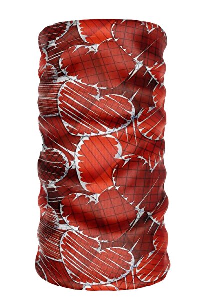 e-Taktik Heart Sa deznom Buff Baf Bez šavova Tube Neck Gaiter Bandana