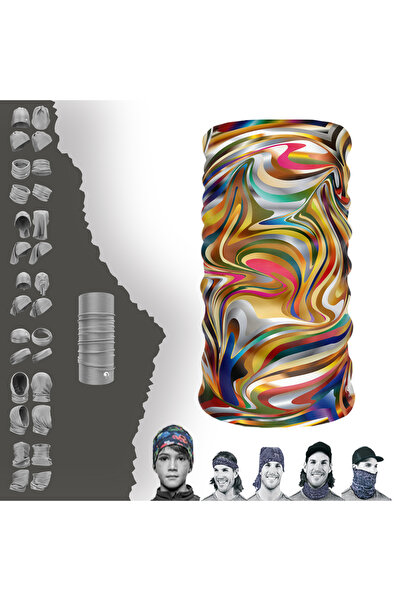 e-Taktik Εξαιρετικά πολύχρωμο μοτίβο με σχέδια από μαρμάρινο πέτρα, μπαντάνα ...