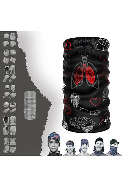 e-Taktik Special Seamless Tube Neck Collar-bone-hairband-buckle for Physicians, Nurses and Health Care Workers