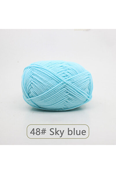 Choice YMX-48 50 جرام خيط صوف ناعم من القطن الحليبي خيط كروشيه مضاد للوبر للحياكة اليدوية لوشاح الكارديجان H