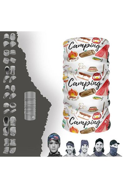 e-Taktik Neck Collar Beanie Bandana for Camping - Mask and Headband