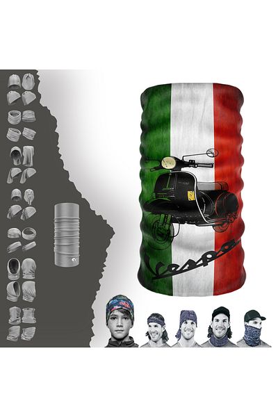e-Taktik ® DeBuff Collar Vespa My Bike Neck Collar Bandana