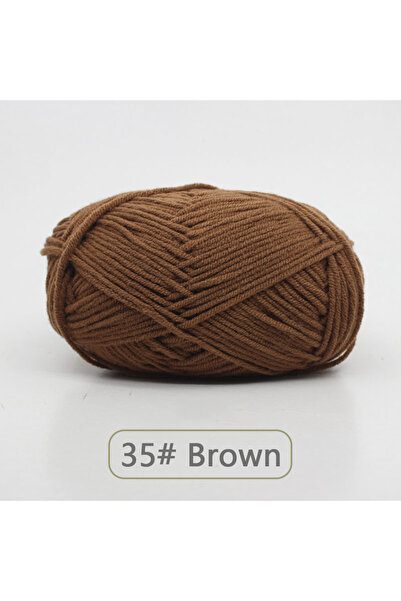 Choice YMX-35 50 جرام خيط صوف ناعم من القطن الحليبي خيط كروشيه مضاد للوبر للحياكة اليدوية لوشاح الكارديجان H