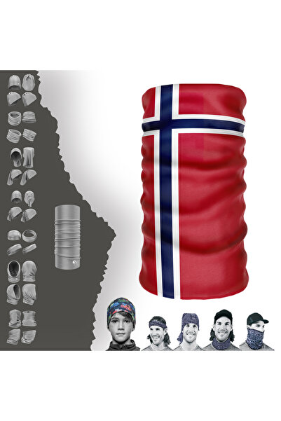 e-Taktik Multifunctional Flag Of Norway Uv Face Mask Buff Baf Headband Bandan...