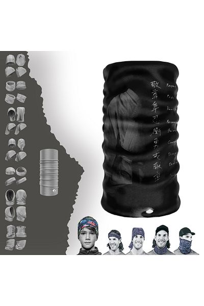 e-Taktik Karate Discipline Patterned Seamless Tube Neck Collar Bandana Buff Baf